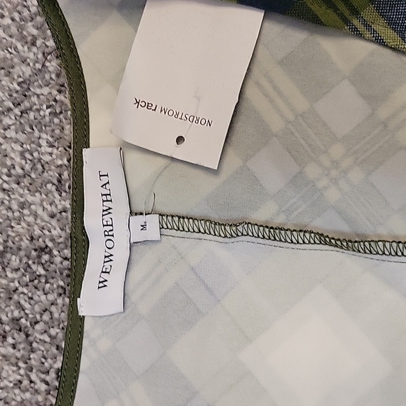 WEWOREWHAT Wrap Top Vintage Plaid Size Medium - Picture 4 of 8